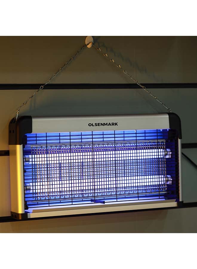 Olsenmark - Electric Insect Killer- Automatic Pest and Fly Killing Machine, Energy Saving- Natural and Chemical Free, Advanced Technology with Low Power Consumption 30 W OMBK1512 White/Light Blue - Image 1