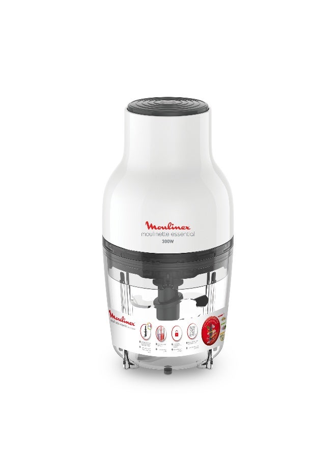 مولينكس مفرمة طعام أساسية، بلاستيك، 3 في 1: جهاز واحد مناسب يفرم ويقطع ويخلط 400.0 مل 300.0 وات DJ520127 أبيض 400 ml 300 W DJ520127 أبيض - Image 3