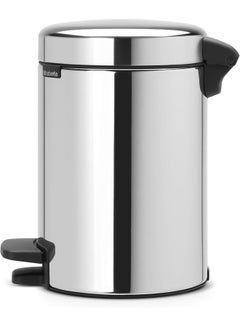 brabantia Pedal Bin Newicon With Plastic Inner Bucket Brilliant Steel 3Liters  - Image 4