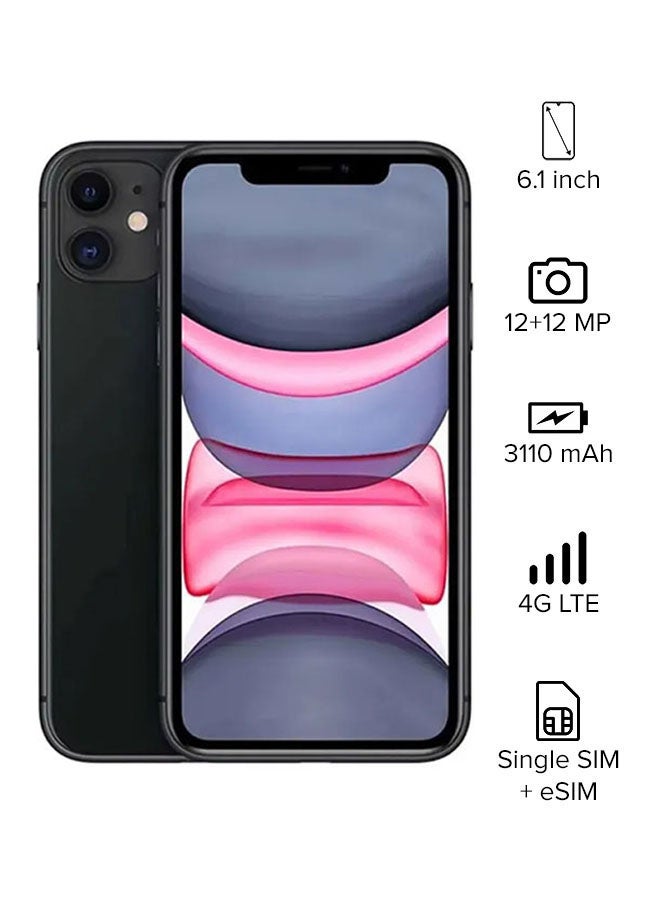Apple iPhone 11 Black 128GB 4G LTE (2020 - Slim Packing) - International Version - Image 1
