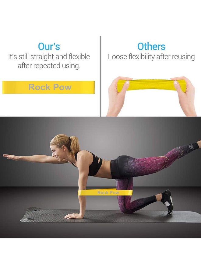 Rock Pow - 5-Piece Skin-Friendly Resistance Fitness Bands Large Large - Image 1