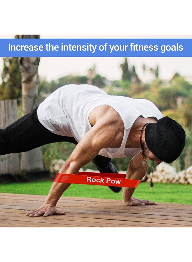 Rock Pow - 5-Piece Skin-Friendly Resistance Fitness Bands Large Large - Image 1