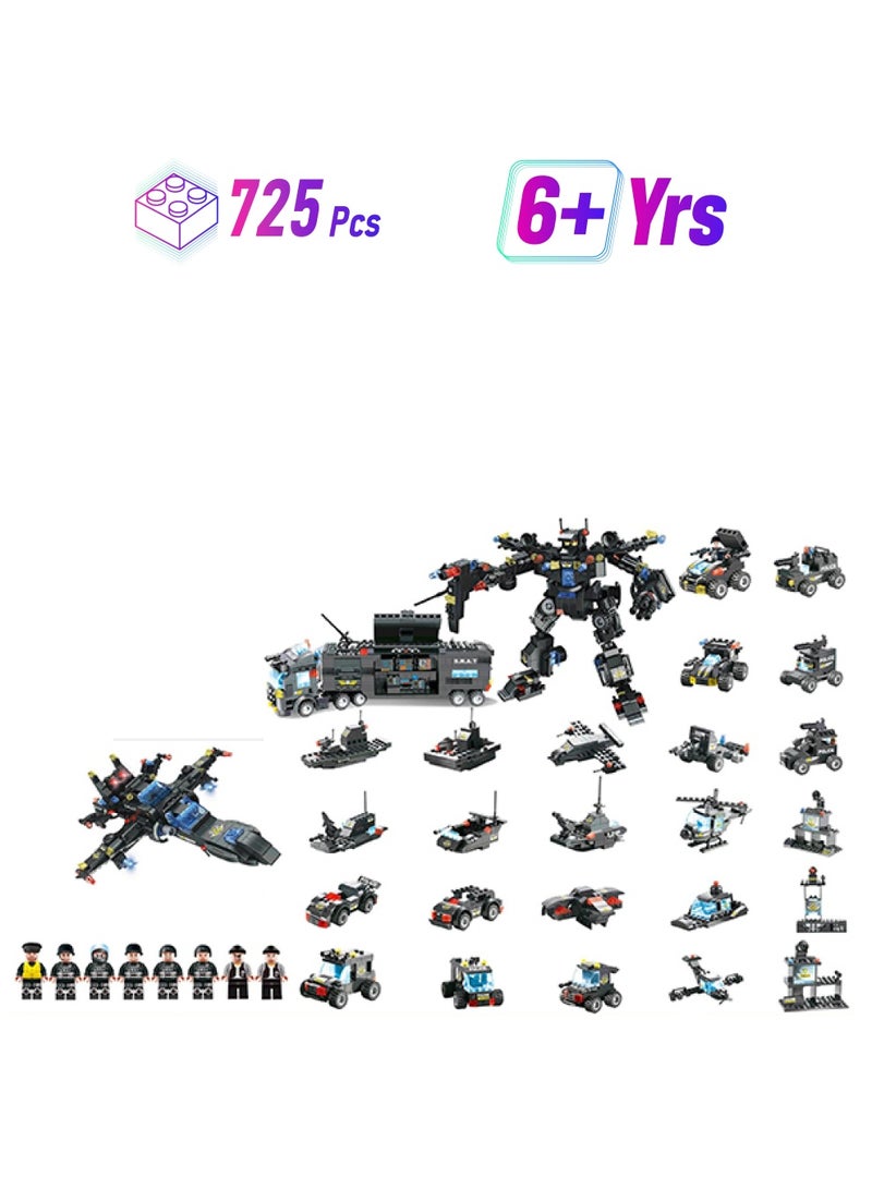 LX.A321 725- Pieces Robocop Building Blocks 725 6+ Years  - Image 1