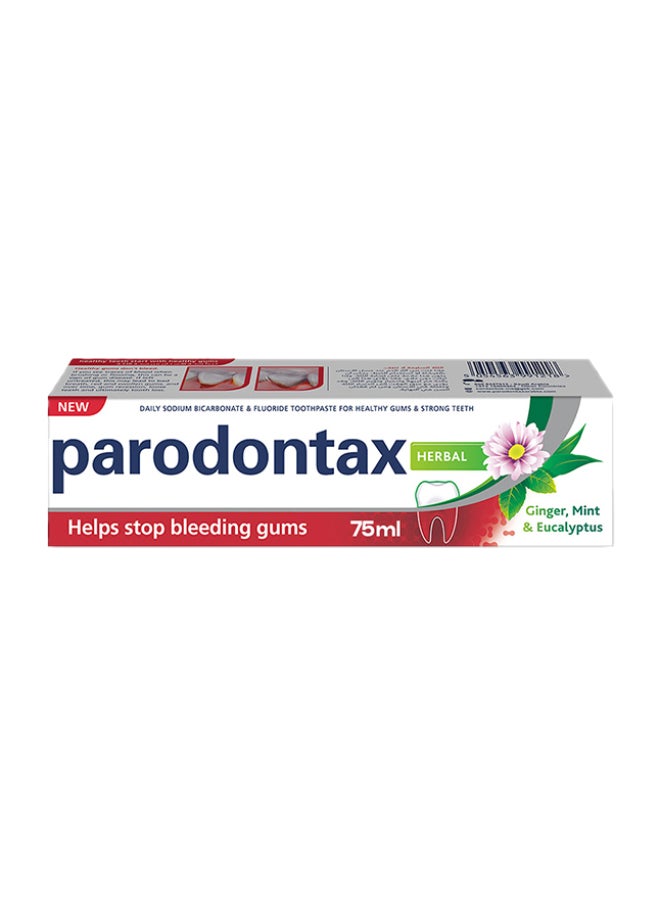 Parodontax - Herbal Ginger Mint Toothpaste White 75ml - Image 1