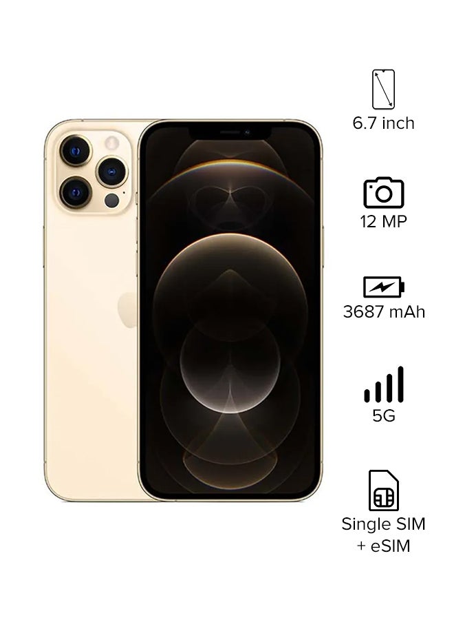 ابل  هاتف آيفون 12 برو ماكس بتطبيق فيس تايم وذاكرة داخلية سعة 128 جيجابايت ويدعم تقنية 5G - المواصفات العالمية - Image 1