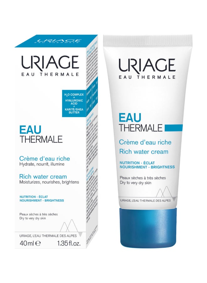 Uriage Eau Thermale Rich Water Cream 40Ml Clear 40ml - Image 1