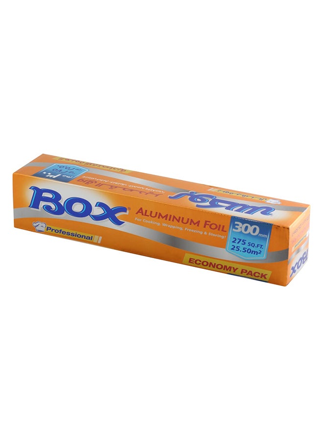 Box Aluminum Foil Roll 30cmx85meter Silver  - Image 2