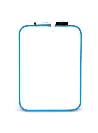 Double Side Drywipe Magnetic Whiteboard With Small Marker And Magnetic Eraser White - view 2