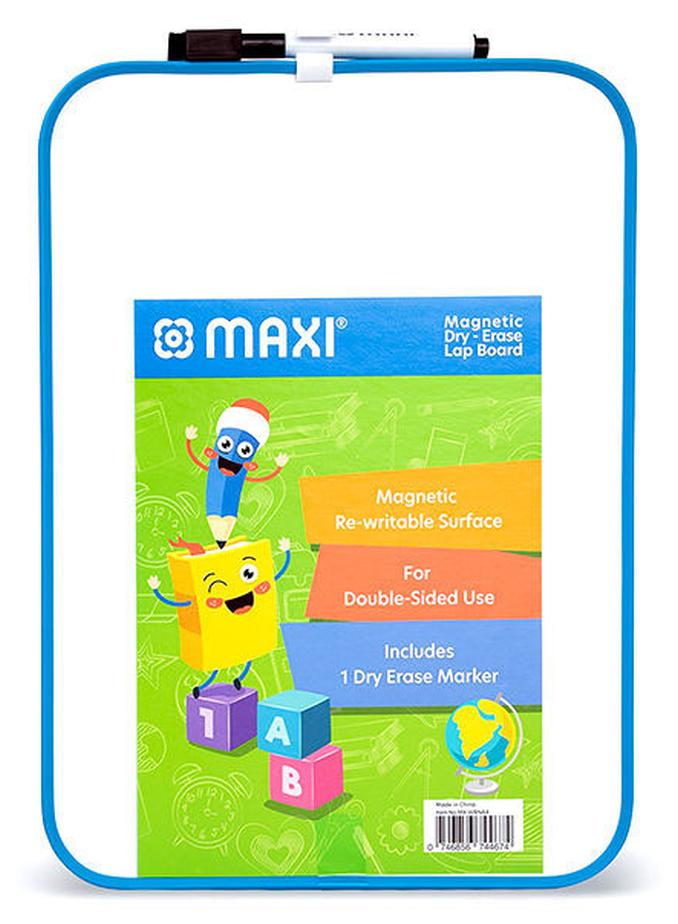 ماكسي سبورة بيضاء مغناطيسية بوجهين مع قلم ماركر وممحاة مغناطيسية أبيض - Image 1