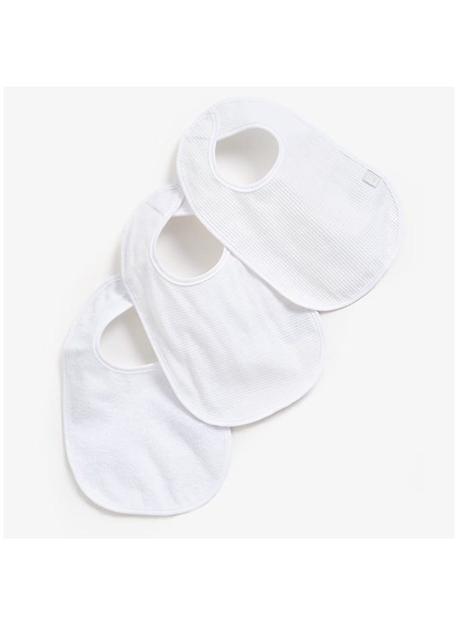 mothercare Pack Of 3 Baby Bib Set  - Image 2