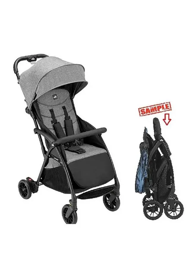 Cam Giramondo Lightweight Stroller 0 To 4 Years (up to 22 kg) Ash Grey, Lightweight, Adjustable Seat, Four Wheels, Aluminium Frame, 5-Point Safety Harness, Easy To Carry, Super Compact Folding