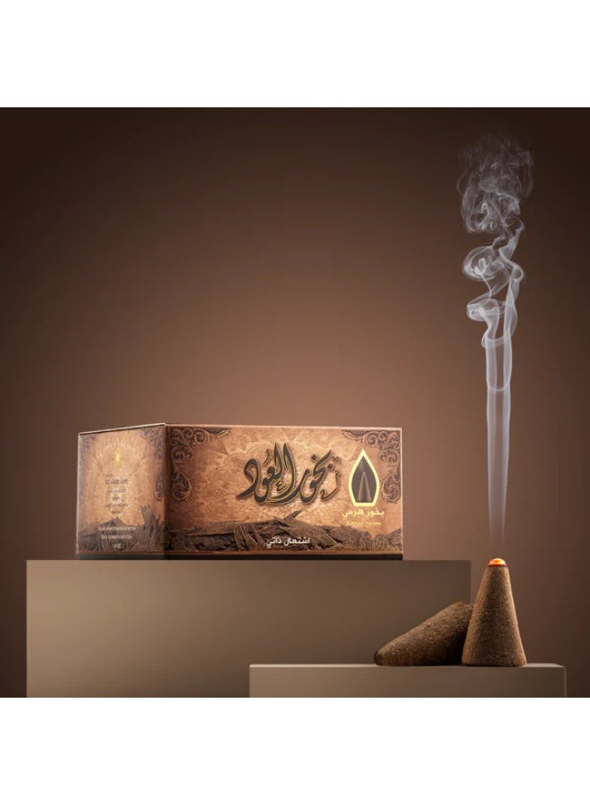 سدر الخليج للعطور بخور العود بتصميم هرمي بني 50جرام - Image 2