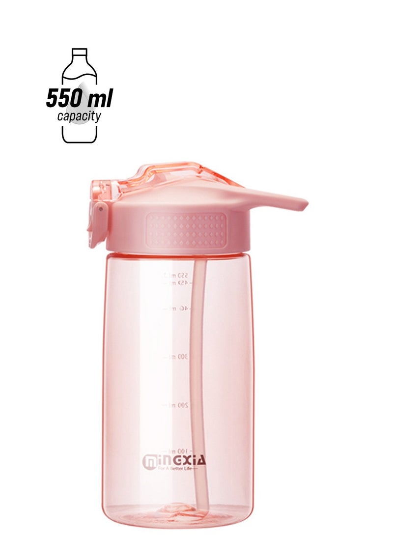 Beauenty Plastic Water Bottle Pink 17.7cm - Image 1