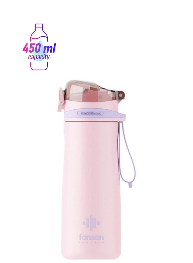 بيوينتي زجاجة ماء قابلة للنقل وردي - Image 1