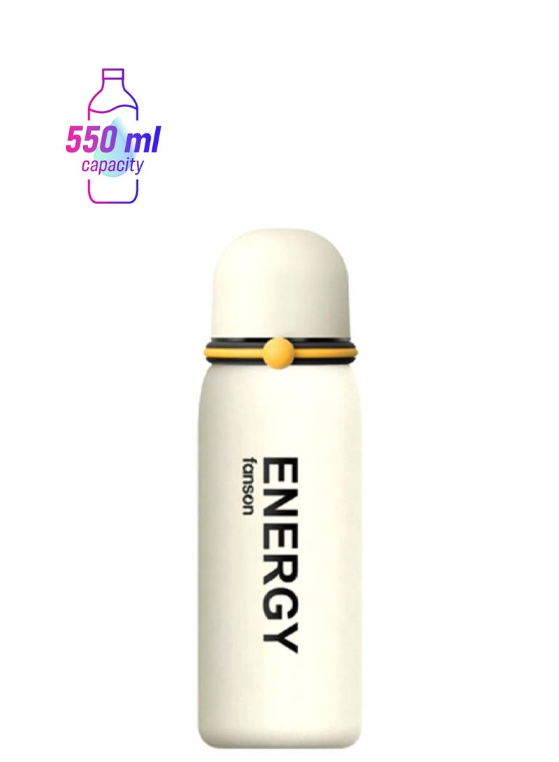 Beauenty Heat Preservation Water Bottle White/Black - Image 1