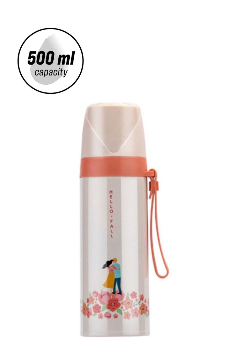 Beauenty Portable Thermos Beige/Pink - Image 1