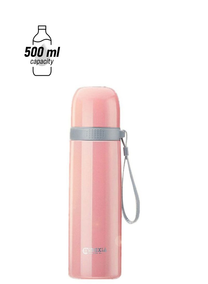 بيوينتي زجاجة ماء قابلة للنقل وردي - Image 1