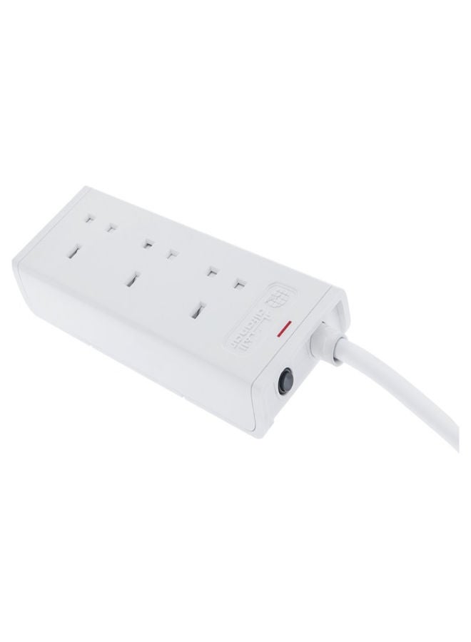 الفنار وصلة سلك 3 مقابس 13 أمبير أبيض 3 متر أبيض 3متر - Image 2