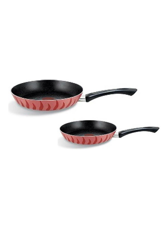 Tefal Tempo Set Fry Pan 2 Pieces Red 20-24cm 