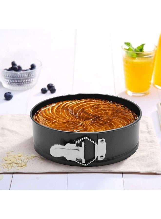 راج صينية خبز دائرية غير لاصقة مزودة بمشبك أسود 20سم - Image 5