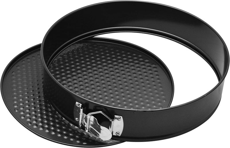 راج صينية خبز دائرية غير لاصقة مزودة بمشبك أسود 28سم - Image 3