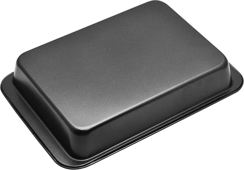 RAJ Nonstick Deep Baking Tray, Black, 32x22x4.5 cm Black 32cm - Image 5