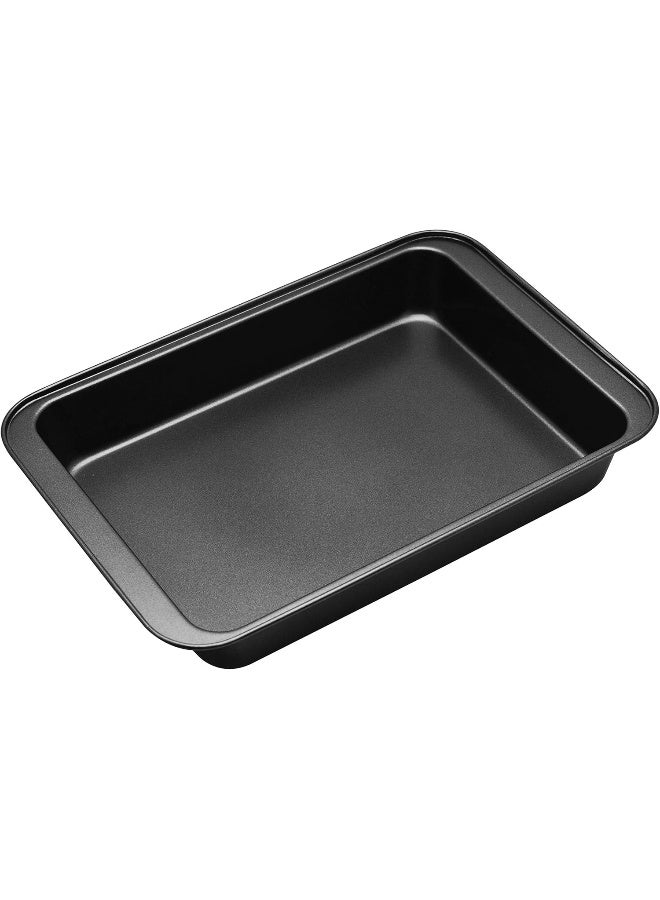 RAJ Nonstick Deep Baking Tray, Black, 32x22x4.5 cm Black 32cm - Image 3