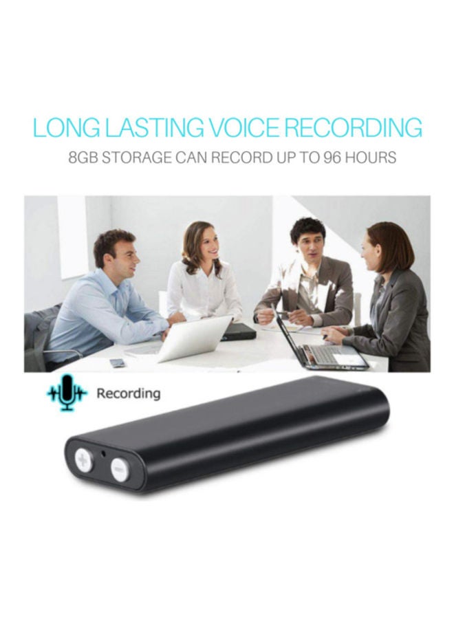 Mini Audio Recorder Voice Listening Device 96 Hours 8GB Bug black - Image 4