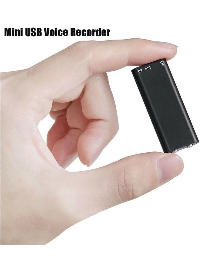 Mini Audio Recorder Voice Listening Device 96 Hours 8GB Bug black - Image 2
