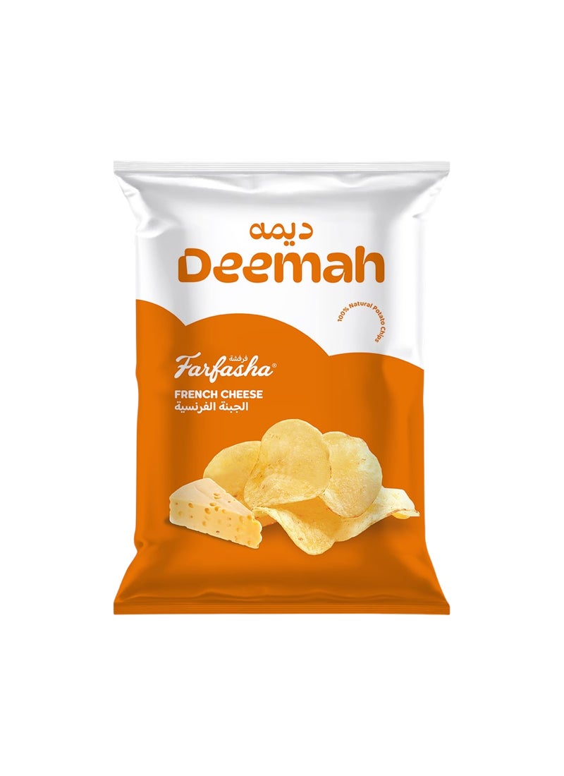 رقائق بطاطس طبيعية بالجبنة الفرنسية 75جرام