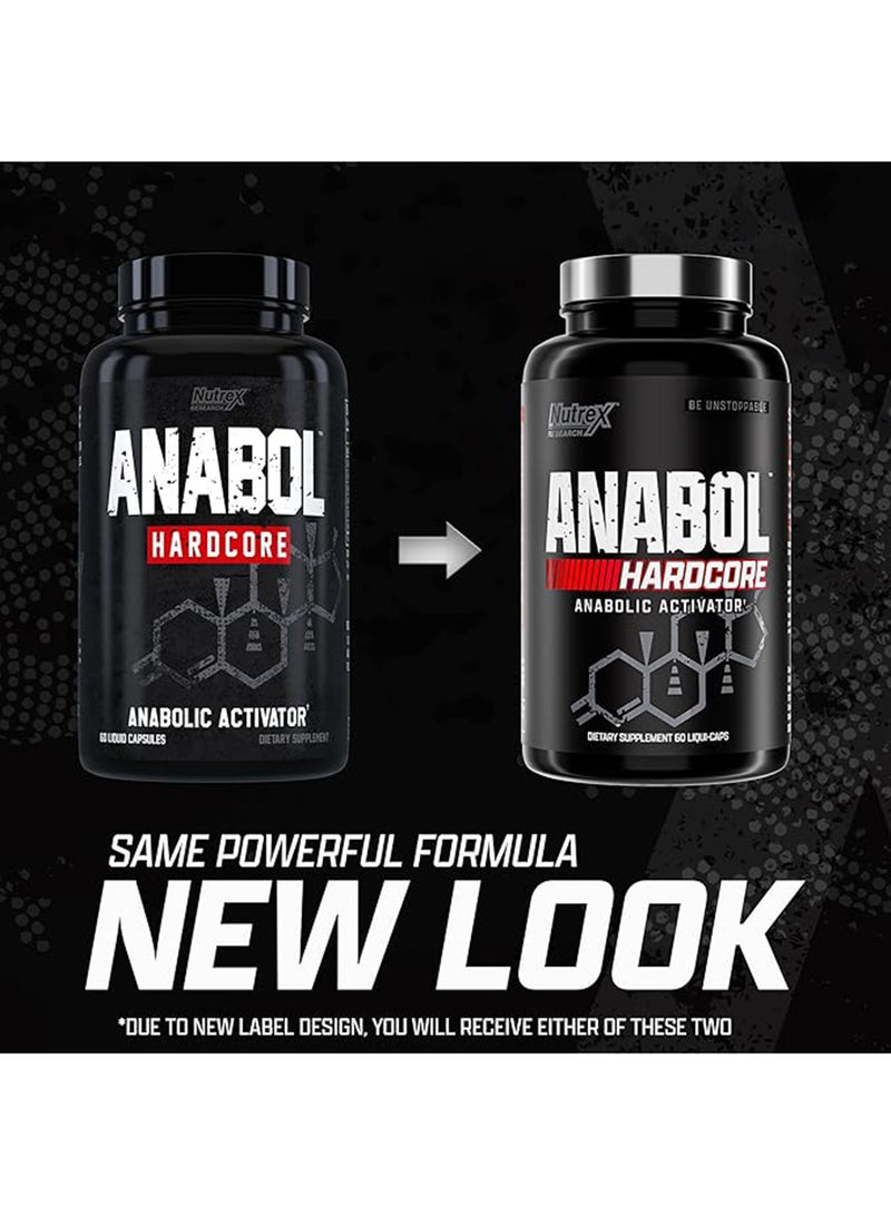 Nutrex Research - Anabol Hardcore Anabolic Activator 60 Capsules Packaging May Vary - Image 1