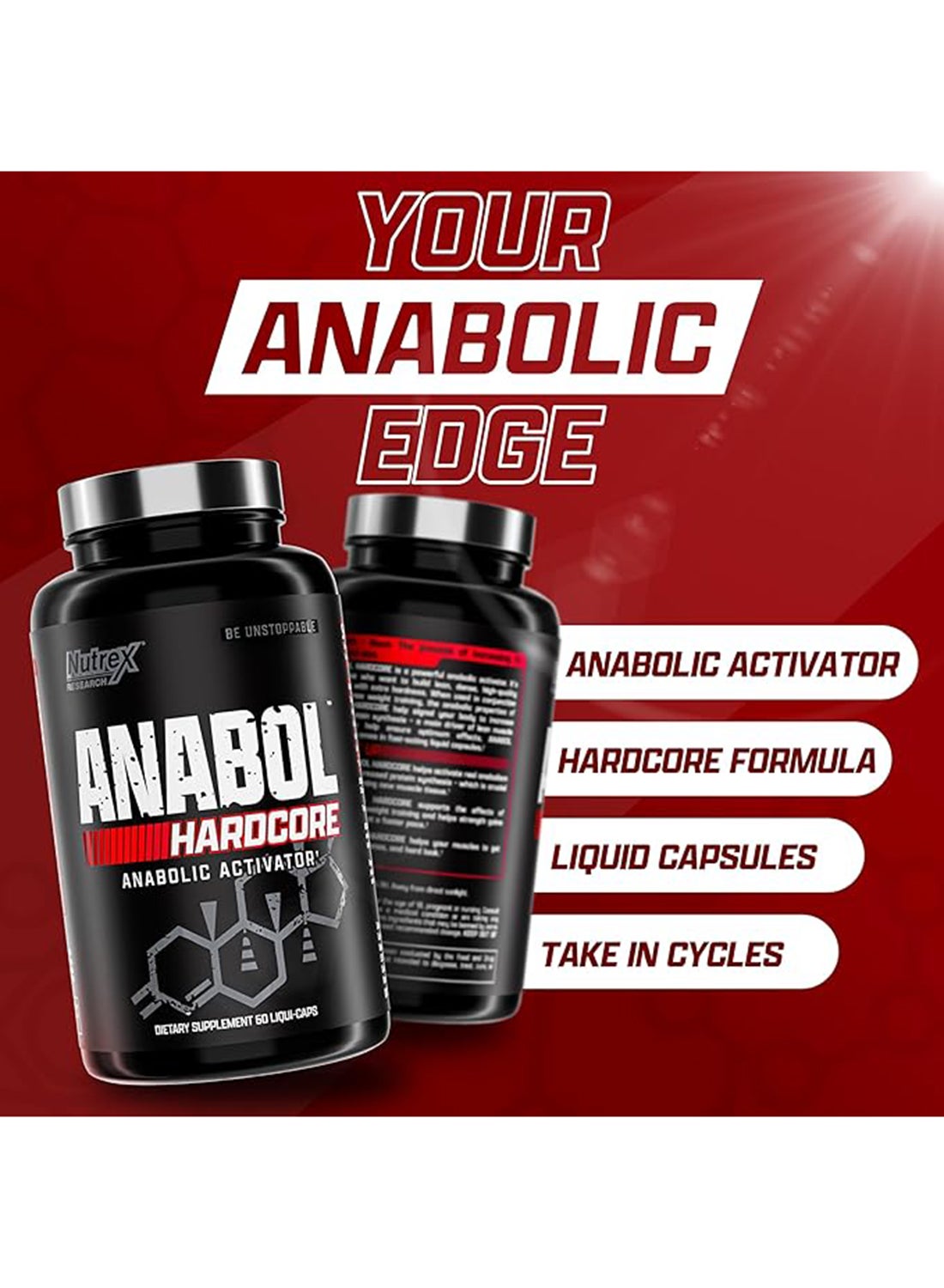 Nutrex Research Anabol Hardcore Anabolic Activator Capsules 60'S