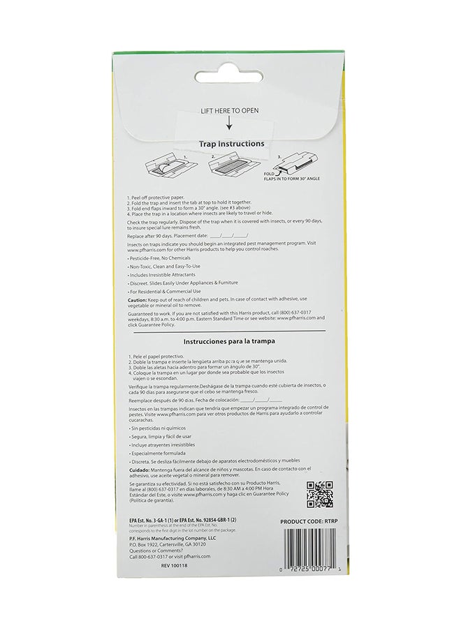 Harris - Pack Of 2 Roach Glue Traps 25.4x10.16x2.54cm - Image 1
