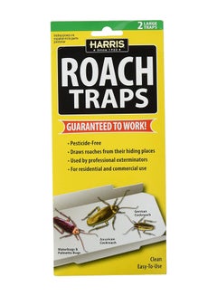 Pack Of 2 Roach Glue Traps 25.4x10.16x2.54cm