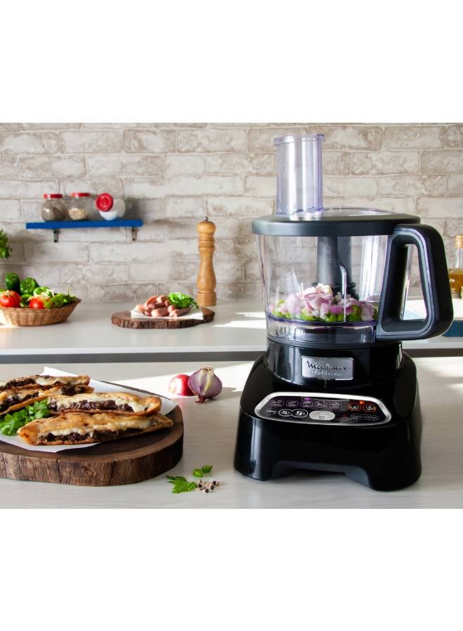 Moulinex - Double Force Digital Food Processor, 36 Functions, 1000 W FP8268EG Black - Image 1