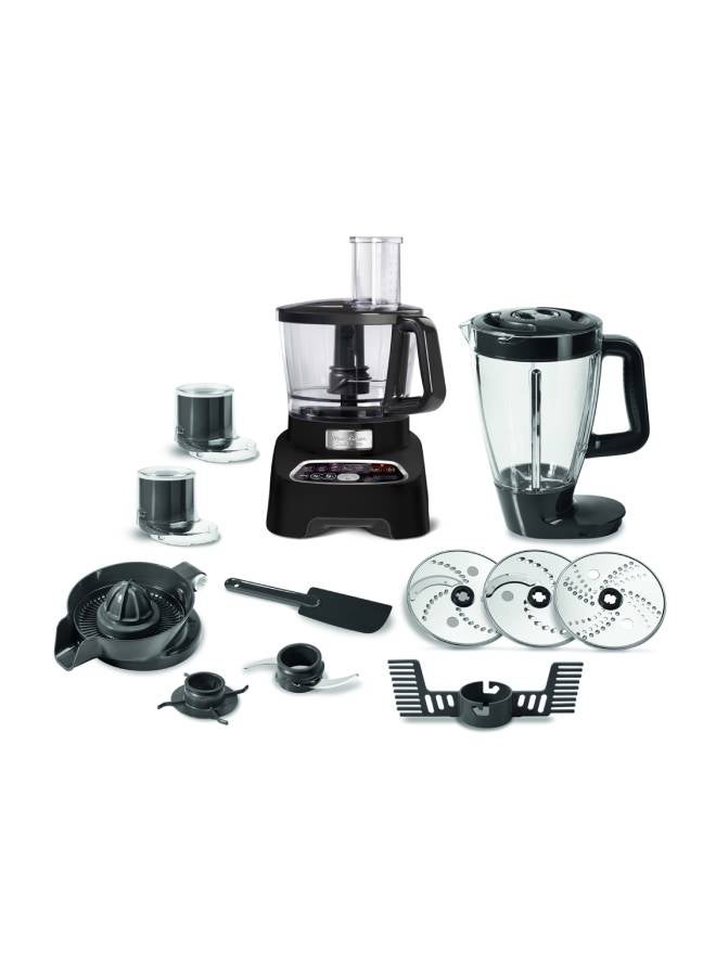 Moulinex - Double Force Digital Food Processor, 36 Functions, 1000 W FP8268EG Black - Image 1