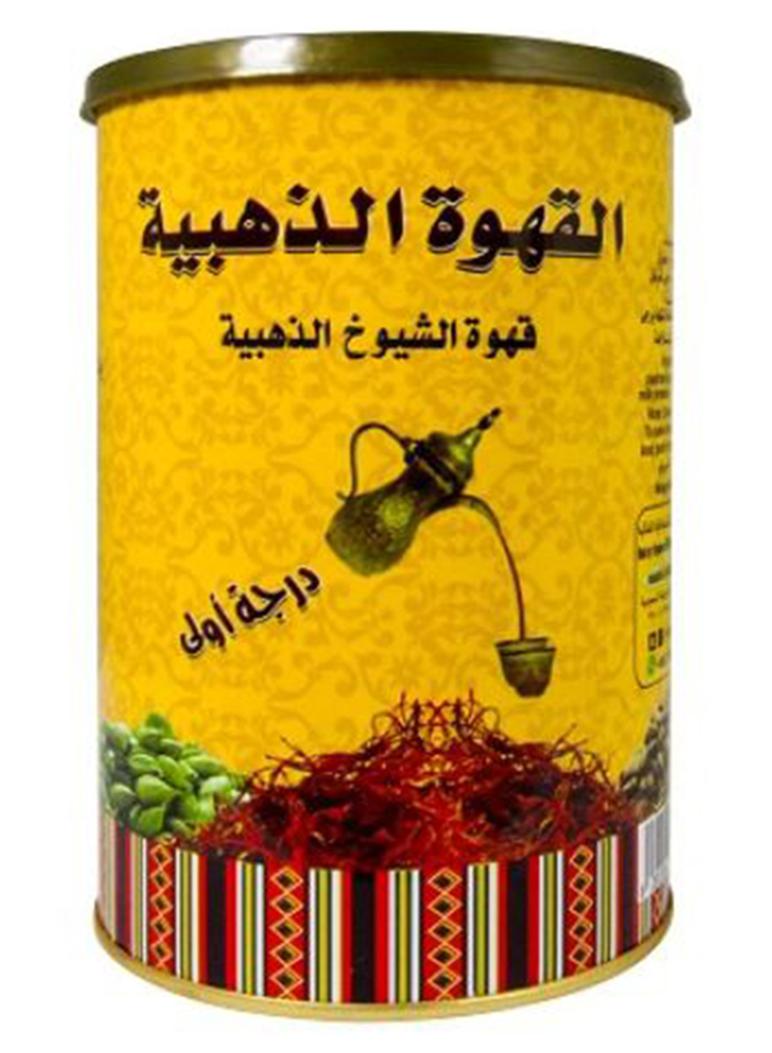 قهوة الشيوخ الذهبية بالهيل والزعفران 500جرام