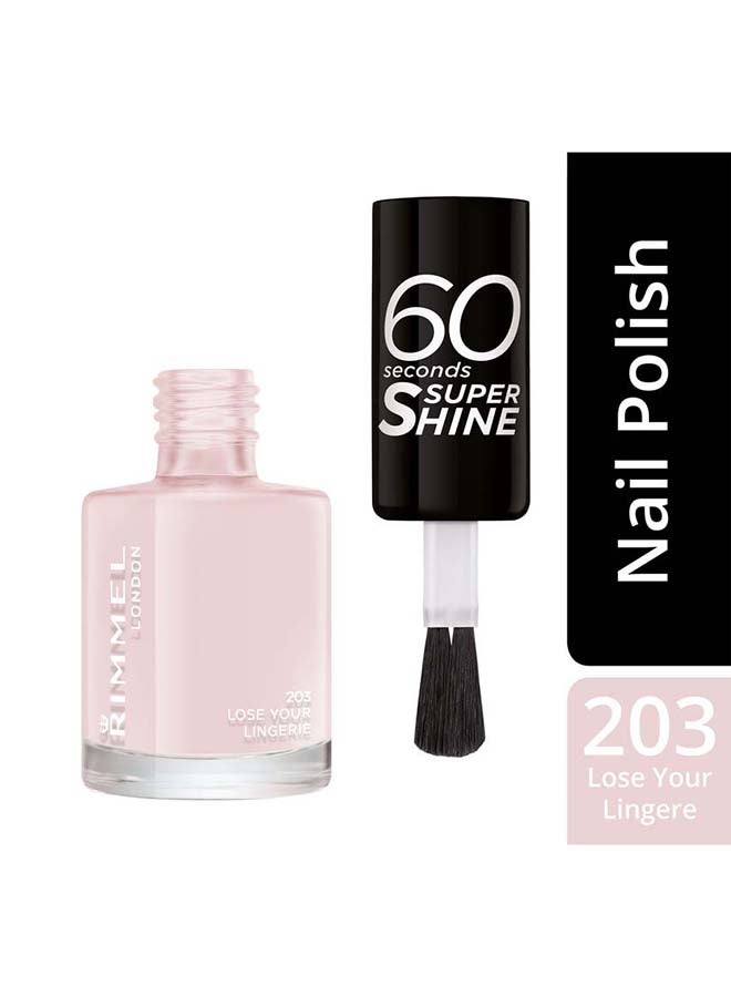 ريميل لندن طلاء أظافر سوبر شاين يجف في غضون 60 ثانية 203 لوز يور لينجري - Image 3