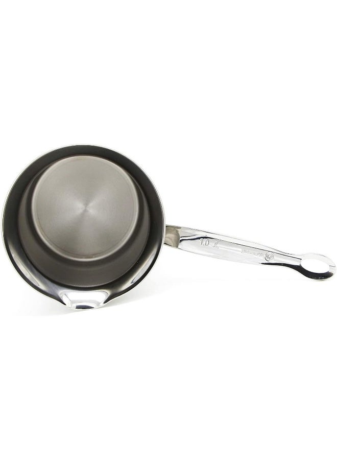 Korkmaz Classic Milk Pot Silver 1Liters  - Image 3