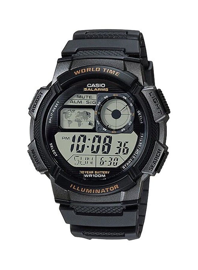 CASIO Men's Youth Digital Wrist Watch Ae-1000W-1Avdf - 45 mm - Black - Image 1
