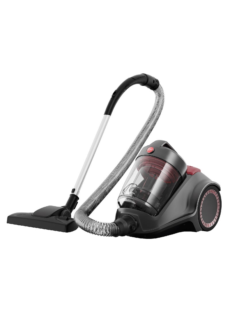 HOOVER Power 6 Advanced Vacuum Cleaner, One Touch Easy Empty Bin, Single Cyclonic Technology, HEPA Filter, Ideal For Allergy Sufferers, Pet Owners, Efficient Home Cleaning 3 L 2200 W CDCY-P6ME Grey/Red - Image 5
