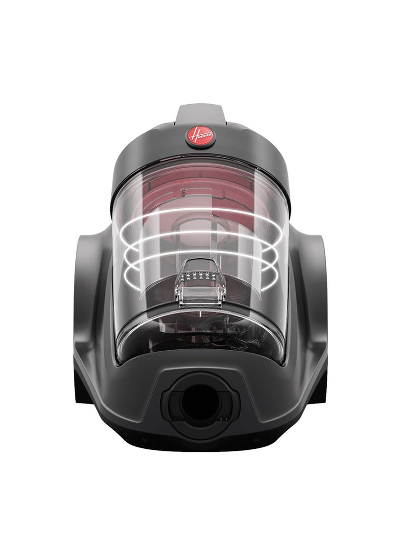 HOOVER Power 6 Advanced Vacuum Cleaner, One Touch Easy Empty Bin, Single Cyclonic Technology, HEPA Filter, Ideal For Allergy Sufferers, Pet Owners, Efficient Home Cleaning 3 L 2200 W CDCY-P6ME Grey/Red - Image 4