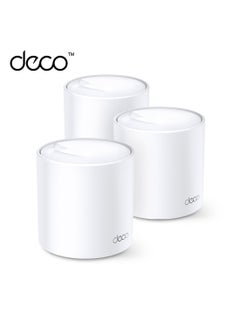 TP-LINK Deco X20 (3-Pack) AX1800 Whole Home Advanced Mesh Wi-Fi 6 System, Coverage for 4-6 Bedroom Houses, Connect up to 150 Devices, WPA3 Security & Built-in Antivirus, Parental Controls, Works with Alexa White  - Image 1