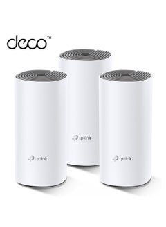 TP-LINK Deco E4 (3-Pack) AC1200 Advanced Whole Home Mesh Wi-Fi System, 100 Devices Connectivity, Covergae for 3-4 Bedroom Houses, Parental Controls, Works with Alexa White  - Image 1