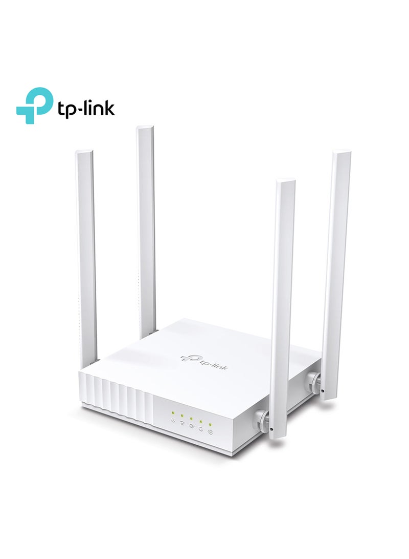 TP-LINK - Archer C24 AC750 Dual Band Wireless Router, 4 External Antennas, 1 WAN+4 LAN Ports, Multi-Mode 3 in 1,  Parental Controls White - Image 1
