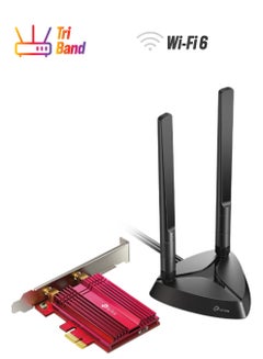 TP-LINK AX3000 Wi-Fi 6 Bluetooth 5.2 PCIe Adapter Black  - Image 1
