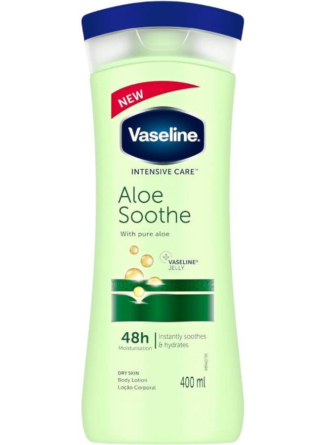 Vaseline Intensive Care Aloe Soothe 48H Moisturizing Body Lotion 400ml  - Image 1
