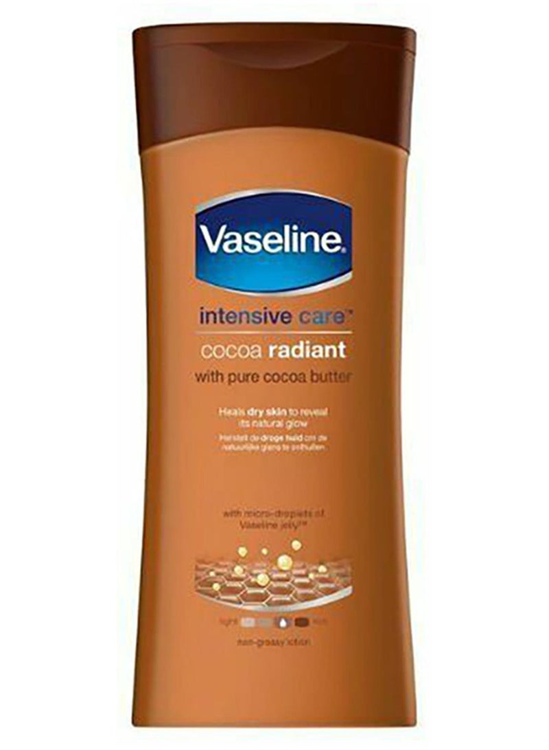 فازلين لوشن للجسم ملمّع وبالكاكاو للعناية المكثفة 200ملليلتر