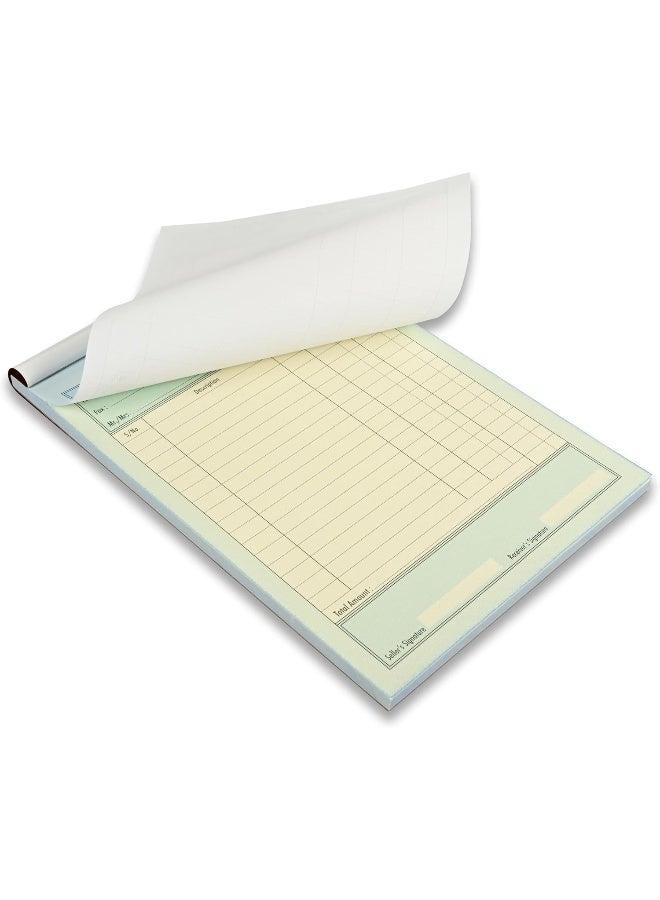 FIS Cash Invoice Book - 170x245mm, 50 Sets, Carbonless, English, Packet of 10 Pieces White and Yellow - Image 4