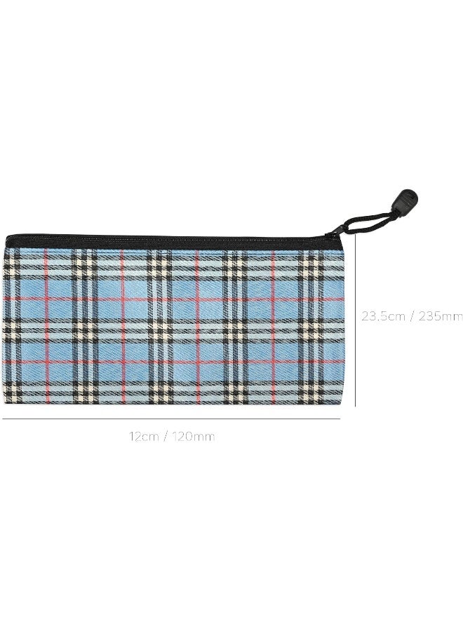 FIS Zipper Bag, Portable Heavy Duty Multipurpose Pouch, Stripe Blue, 10 Pieces Stripe Blue - Image 3